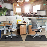 Placoot Office Chair Mat for Hardwood Floor, 55"x35" Computer Chair Mat, Desk Chair Mat, Large Anti-Slip Floor Protector for Home Office Black Placoot