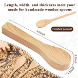 6Pcs Wood Carving Spoon Blank, Unfinished Wood Carving Spoon, 6.5IN, Blanks Carving Wood for Handicraft Enthusiasts ZMLTLMG