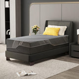 Dyonery Twin XL Mattress 14 Inch Charcoal Gel Memory Foam in a Box, CertiPUR-US Certified Fiberglass Free, Cooling Mattress, Made in The USA of US Foam, 80" × 38" × 14", Medium Dyonery