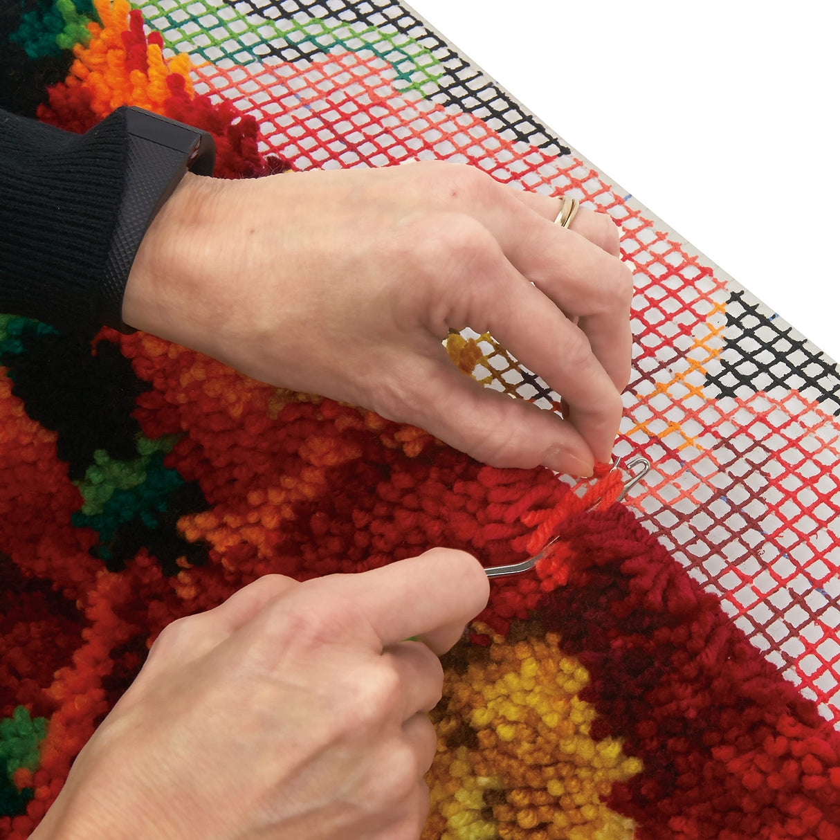 Dimensions 72-75279 Nintendo's Super Mario Brothers Latch Hook Kit for Beginners, 12" x 12", Multicolor Dimensions