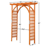 Yaheetech 85in Wooden Garden Trellis Horticulture Garden Arch Arbor for Climbing Planting Plant Stand in Garden Yard Outdoor, Brown Yaheetech