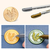 iTERYOU Wax Seal Kit - 624Pc Stamp Kit with 24 Colors, Spoon, 10 Tea Candles, Warmer, Pen Iteryou