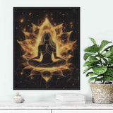 Ginfonr DIY 5D Diamond Art Kits for Adults, Lotus Diamond Painting for Adults, Diamond Art Buddha Full Drill, Diamond Art Kits Embroidery Rhinestone Craft for Home Wall Decor 12 * 16 Inch Ginfonr