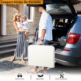 VINGLI 3FT Small Camping Table Adjustable Height Aluminum Folding Table for Picnic Party BBQ, Plastic RV Suitcase Table Portable Lightweight Fold Up Utility Outdoor Tables with Carrying Handle … VINGLI