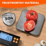 Food Scale with Split Wireless LCD Display, 33lb Digital Kitchen Scale with 7 Units Tare Function, 0.1oz High Accurate Smart Cooking Scale for Baking/Cooking/Meal Prep/Milk/Dieting TRUDIN