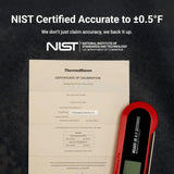 Professional 3X Faster 0.5sec Instant Read Meat Thermometer Digital, High Accuracy ±0.5°F, IP67 Waterproof, Auto Wake/Sleep/Rotate Display, NIST Certified, Backlight Candy Thermometer, Valentines Gift ThermoMaven