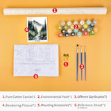 TUMOVO Paint by Number for Adults Forest Landscape Paint by Numbers Watercolor Landscape DIY Adults' Paint-by-Number Kits Nature Scenery Acrylic Painting Art Crafts 16"x20"(Frameless) TUMOVO
