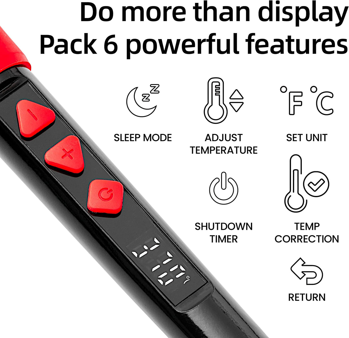 Soldering Iron Kit, 60W 120V Digital LED Display 5-in-1, Solder Wire, Flux Rosin Paste, Mini Stand, Sponge, Portable Fast Heating Welding Tool for Electric Repair Hobby DIY from Plusivo Plusivo