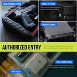 VAULTEK LifePod Secure Waterproof Travel Case Rugged Electronic Lock Box Travel Organizer Portable Handgun Case with Backlit Keypad (Covert Black) (Biometric) VAULTEK