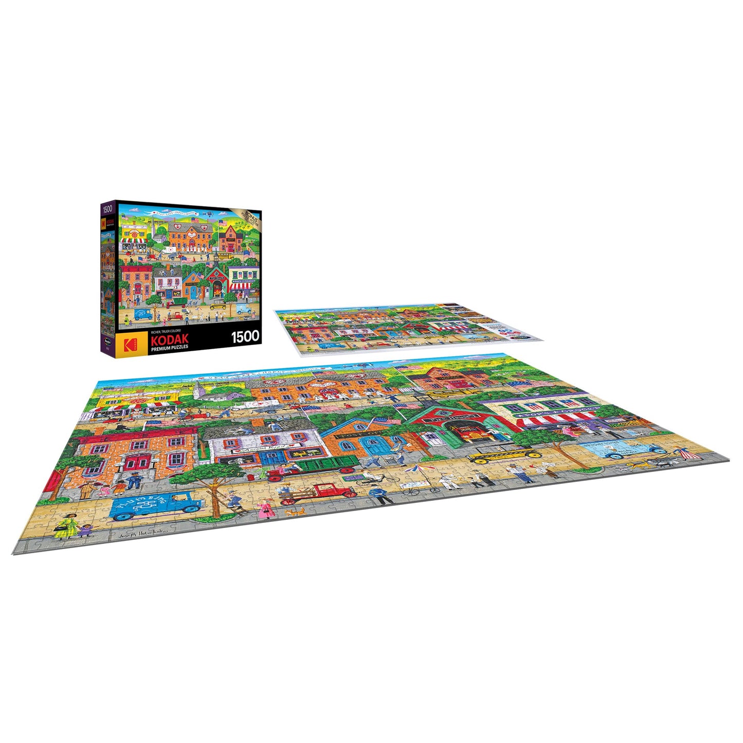 RoseArt - Kodak Premium - Hometown Heroes - 1500 Piece Jigsaw Puzzle for Adults