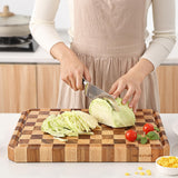 Acacia Wood Cutting Boards for Kitchen-Large Wooden Cutting Boards for Chopping Meat, Cheese, Fruits, and Vegetables Musifan