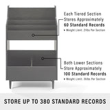 Crosley Furniture Liam Record Storage Stand, Black Crosley Furniture