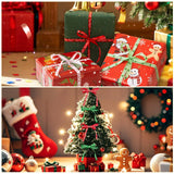 20 Rolls 100 Yards Christmas Ribbon for Gift Wrapping, 3/8 Inch Wide Grosgrain Ribbon, Thin Christmas Ribbon for Holiday Christmas Tree DIY Crafts expectation