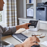 Brother QL-1100c Wide Format Label Printer, Shipping & Postage Labels 4” x 6”, Barcode & QR Code, High Speed, Direct Thermal Printing, Compact, uses DK Drop-in Label Rolls, USB Connectivity Brother