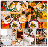 Christmas Placemats Set of 6 Faux Leather Washable Dining Table Mats 13Inch Round Heat Resistant Wipeable Waterproof Placemats for Holiday Parties Dinner Home Kitchen Decor Winter Truck Xmas Tree Mats Lucomb