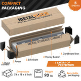 METALTIGER Metal Storage Cabinet with Wheels - Garage Storage Cabinet with Locking Doors | Digital Lock | 72" Rolling Tool Storage Cabinet (Dark Gray) METALTIGER