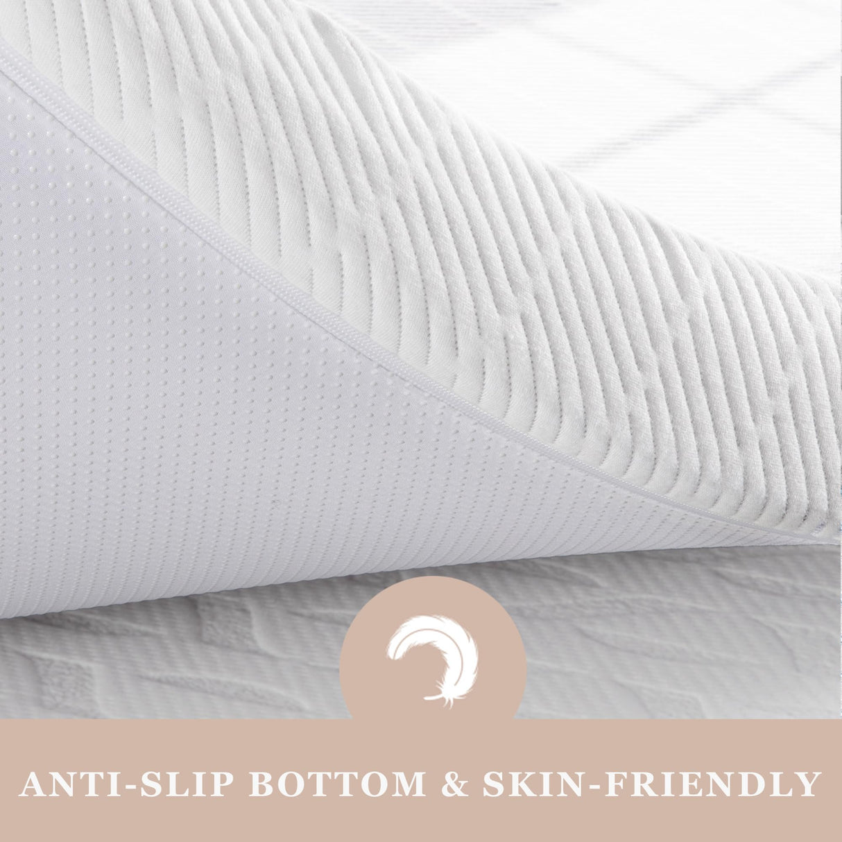 BedStory 4 Inch Firm Mattress Topper Twin Size - Pain-Relief Memory Foam Bed Topper, Cooling Gel High-Density Mattress Pad, Skin-Friendly Non-Slip Cover, CertiPUR-US Certified BedStory