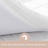 BedStory 4 Inch Firm Mattress Topper Twin Size - Pain-Relief Memory Foam Bed Topper, Cooling Gel High-Density Mattress Pad, Skin-Friendly Non-Slip Cover, CertiPUR-US Certified BedStory