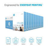 HP Printer Paper | 8.5 x 11 Paper | Office 20 lb |10 Ream - 5,000 Sheets | 92 Bright | Made in USA - FSC Certified | 112101C HP Papers