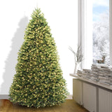 Homelogik 8 Ft Christmas Tree Premium Hinged Pre-lit Artificial w 750 Warm White Light, Easy Assembly Included Metal Foldable Stand New (Warm Light) Homelogik