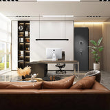 PRESTELION 10-15 Gun Safe,Quick Access Safes for Shotguns,Cabinets with Adjustable Rack,Long Gun Cabinets with Fingerprint/Digital Keypad/Removable Shelf for Rifles Safes PRESTELION