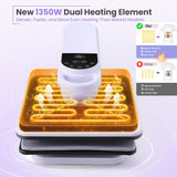 Whubefy 360° Swivel Auto Heat Press 15x15 - Professional Automatic Shirt Press Machine with Auto Release & 7-Level Auto Pressure - Swing Away Large Pro Heat Press Machine for T Shirts Hoodie HTV Vinyl Whubefy