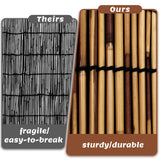 TOOKNIN Natural Reed Fence,6FT X 16.4FT Bamboo Fencing Privacy Reed Screening for Outdoor, Gallery, Restaurant, Hotel, Patio (Brown) TOOKNIN