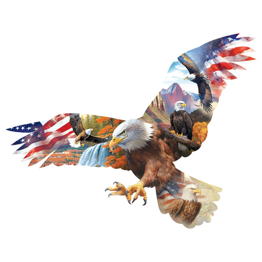 RoseArt - Big Shaped - Eagle II - 500 Piece Jigsaw Puzzle for Adults