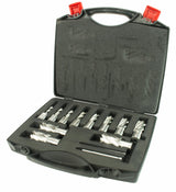 Steel Dragon Tools 13pc. High Speed Steel HSS Annular Cutter Kit 1" Depth and 7/16 in. to 1-1/16 in. Steel Dragon Tools