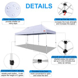 MASTERCANOPY Pop Up Canopy Tent Commercial Grade 10x20 Instant Shelter (White) MASTERCANOPY