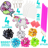 Blue Squid Diamond Art Kits for Kids – Easy DIY 5D Gem Art Diamond Painting Kits for Unicorn and Mermaid - Arts & Crafts Kit for Kids, Girls, Boys Ages 6 7 8 9 10 11 12 Blue Squid