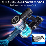 Bison Edge Cordless Vacuum Cleaner, 6-in-1 Powerful Suction with Brushless Motor with a 2500 mAh Battery, 180° Bendable Stick, Lightweight, for Carpet and Hard Floor Bison Edge