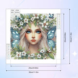 AiYuanzsh Diamond Art Painting Kits for Adults Pretty Princess Butterfly Fairy, 5D Special Shape Diamond Painting Kit, Unique Diamond Art for Beginners DIY Craft Wall Décor Gift 12×12 Inch AiYuanzsh