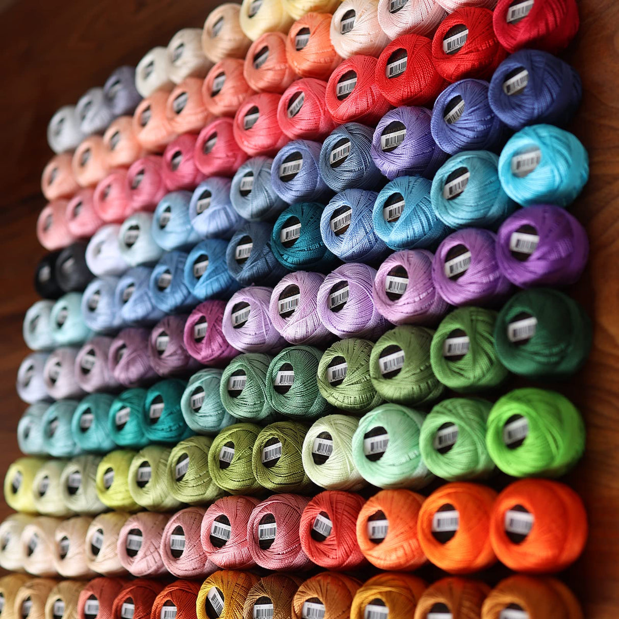 Rhapsody Pearl Cotton Thread Size 8 Crochet Thread Perle 12 Balls Set Hand Knitting, Embroidery, Sashiko, Cross-Stitch, Sewing, Needlepoint, DIY, Quilting (Set Persian Jewel) RHAPSODY