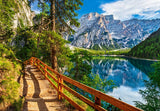 CASTORLAND 1000 Piece Jigsaw Puzzle, Braies Lake, Italy, Landscape Puzzle of Italy with Mountains, Dolomites, South Tyrol, Adult Puzzle, Castorland C-104109-2 Castorland