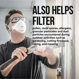 3M Aura Particulate Respirator 9205+ N95, Lightweight, Three Panel Designed Respirator Helps Provide Comfortable And Convenient Respiratory Protection, 10-Pack 3M