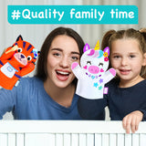 EZCRA Unicorn Hand Puppet Making Kit for Kids Age 5-8 - DIY Puppet Making Craft Kit - Creative Arts & Crafts Set, Educational Gift - 8 Projects, Extra Stickers for Decoration EZCRA