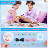 5800 PCS Clay Beads Bracelet Making Kit, 24 Colors Flat Preppy Beads for Friendship Jewelry Making, Polymer Heishi Beads with Charms DIY Arts and Crafts Birthday Gifts Toys for Teen Girls Age 6+ BHYTAKI