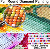 MjhRcll Diamond Painting Kits for Adults, Bookshelf Plant DIY 5D Diamond Art Kits for Adults Beginners Full Round Drill Diamond Dots Crystal Craft Kits for Home Wall Art Decor Gifts 12x16 inch MjhRcll