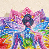 Tabletop Diamond Art Kits for Adults - Chakra Lotus Diamond Painting Figurines Ornaments, DIY 5D Diamond Art Statues Diamond Dots Sculpture Special Shaped Paintings with Diamonds Gem Art and Crafts Yanfairy