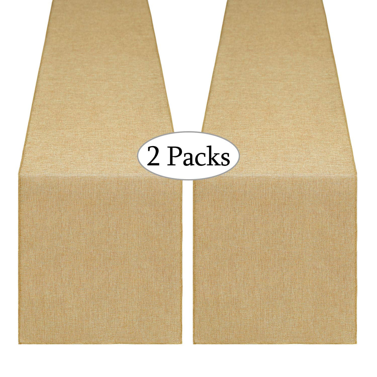 B-COOL 2 Pieces Burlap Table Runners 13x108 Inch Rustic Boho Table Runner Dresser Cover for Farmhouse Macrame Jute Fabric Thanksgiving Party Home Dining Decorations Khaki B-COOL