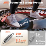 BCAN 40/48" Foldable Mini Trampoline Max Load 330lbs/440lbs, Fitness Rebounder with Adjustable Foam Handle, Exercise Trampoline for Adults Indoor/Garden Workout, Black BCAN