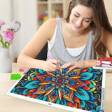 JOOZ Large Diamond Art Kits for Adults - 5D Mandala Diamond Painting Kits for Adults, DIY Full Drill Large Mandala Diamond Art Painting, Gem Painting Kit for Home Wall Decor 27.5 X 15.7 Inch JOOZ