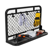 Honey-Can-Do Reversible Garage Wall Grid Shelf With Hooks, Black SHF-09837 Black Honey-Can-Do