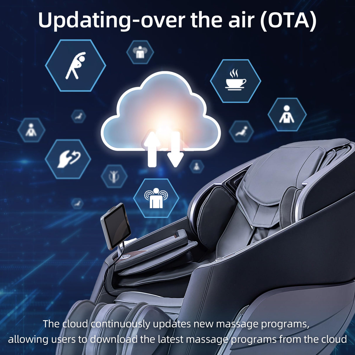 Alfine A710 Pro 2025 4D Massage Chair iRest System, Full Body Zero Gravity Recliner with SL Track, Yoga Stretching, Health Detection, APP Control, and Electric Calfrest Extension (Black) Alfine