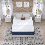 SUAYEA Full Mattress, 12 Inch Size Full Mattress in a Box, Medium Pocket Spring and Gel Memory Foam for Superior Comfort, Pressure Relief, Strong Edge Support SUAYEA