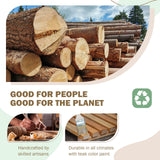 SUNSITT Patio Set 6 Piece Acacia Wood Outdoor Patio Furniture Set FSC Certified Bistro Table and Chairs with Cream White Cushions for Balcony, Porch, Backyard SUNSITT