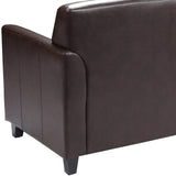Flash Furniture HERCULES Diplomat Series Brown LeatherSoft Loveseat Flash Furniture
