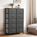 YITAHOME 10 Drawers Dresser, Fabric Dresser, Fabric Storage Tower, Organizer Unit for Bedroom, Living Room, Hallway, Closets YITAHOME