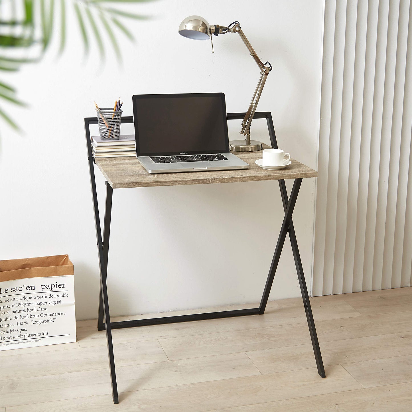 Urban Lifestyle Compact Folding Desk, Wood - WoodArtSupply